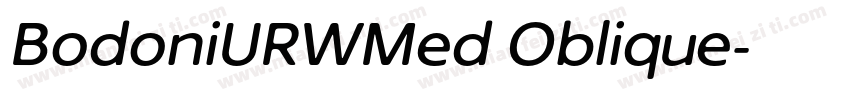 BodoniURWMed Oblique字体转换